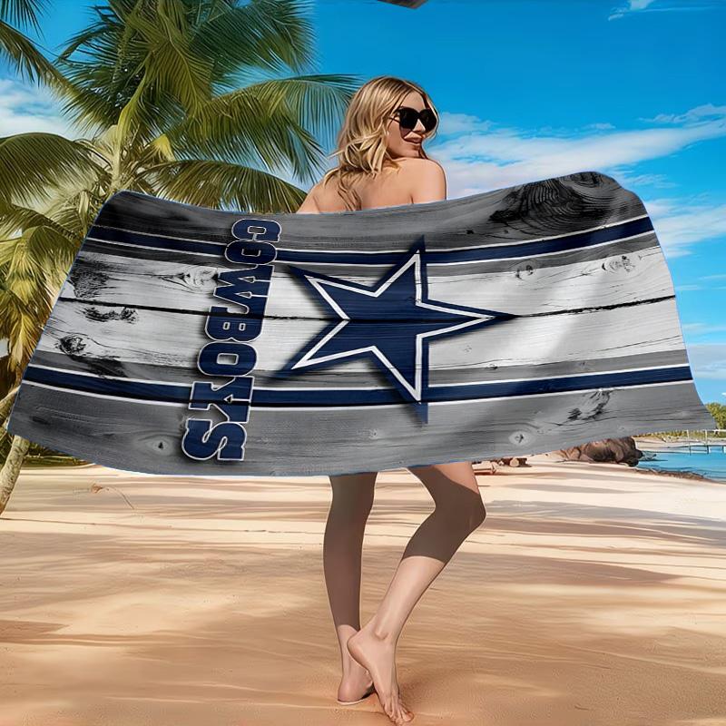 American Flag Cowboys Beach Towel, Quick-drying, Easy to Care for, Suitable for Both Fitness and Beach Vacations,Sports Essential