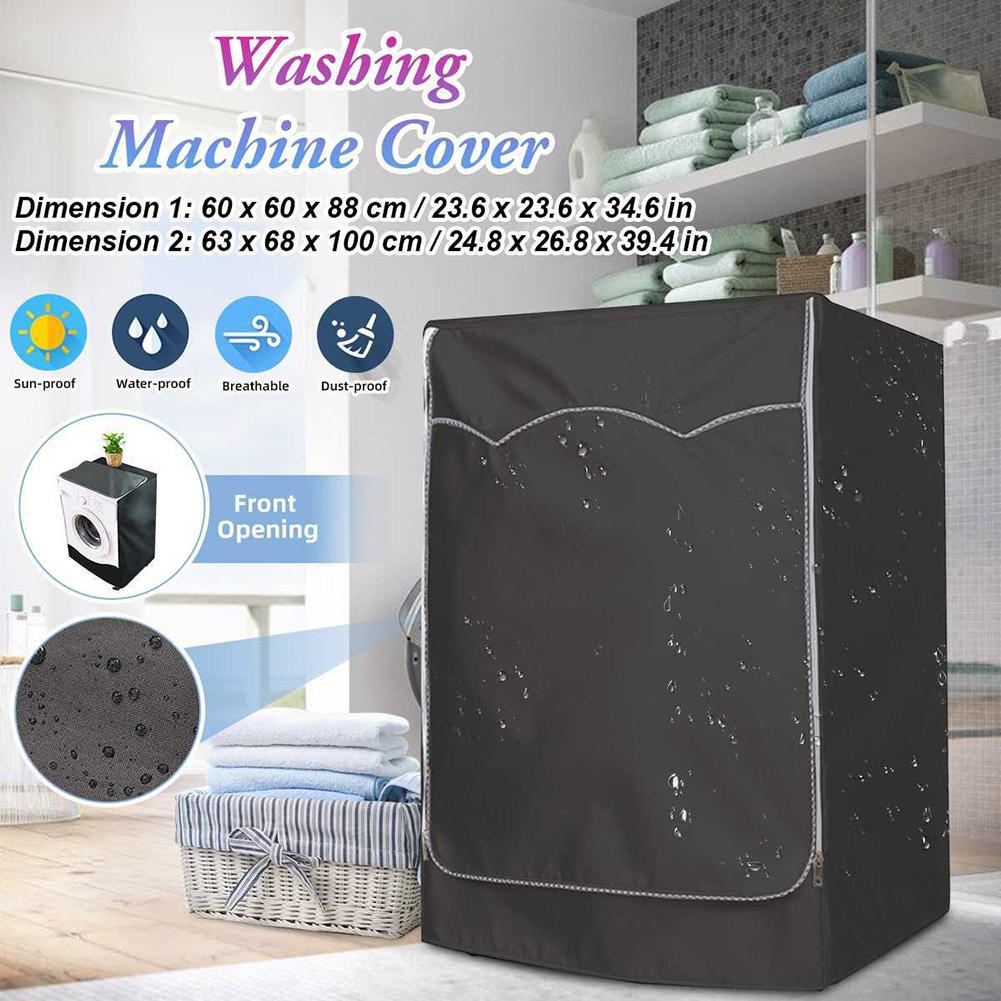 Waterproof Dryer Cover Front Open Oxford Cloth Washing Machine Protection Sleeve Sunscreen Aging Resistance Household Supplies