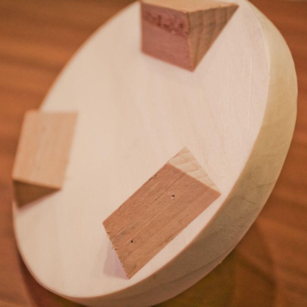 Grinding Discs Wooden Toy Figurine Home Decorations Farm Tool Model  Desk Ornaments