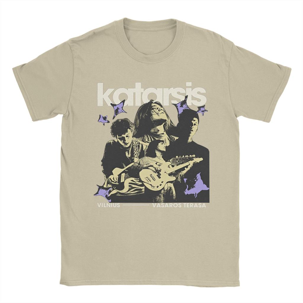 Katarsis Band T-Shirt for Men  Unique Cotton Tees Crewneck Short Sleeve T Shirt 4XL 5XL Tops