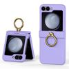 Suitable for Zflip6/5 Folding Protective Case, All-inclusive Hinge Bracket, Ring Anti-drop Mobile Phone Case, Personalized and Fashionable