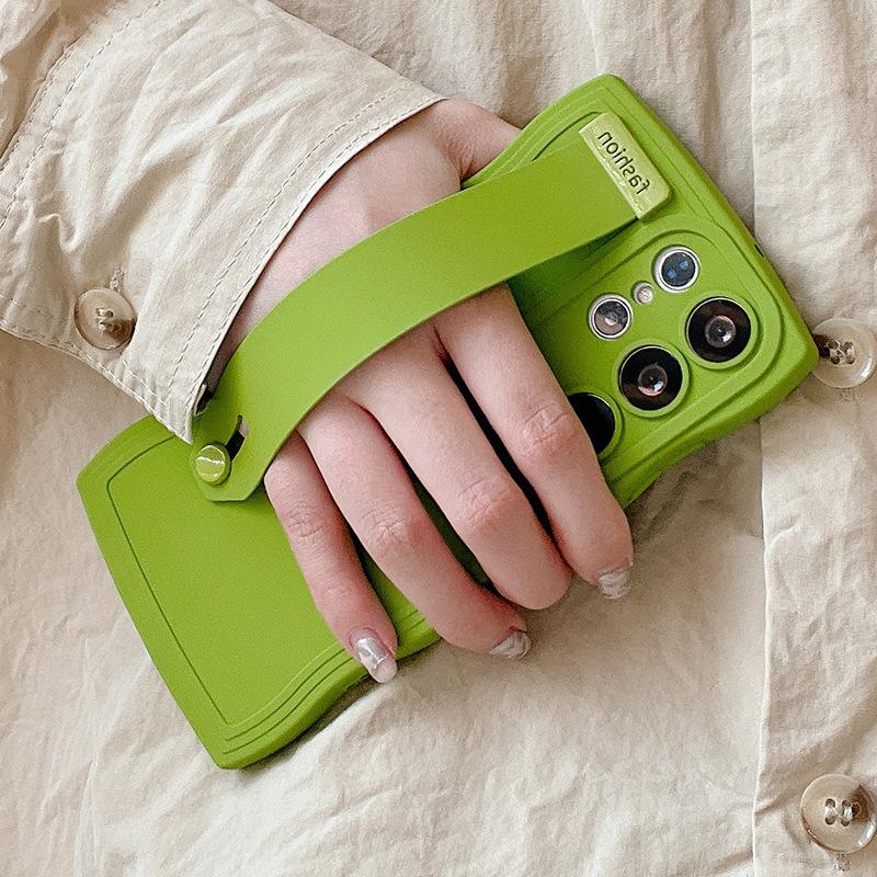 Applicable to Samsung s25 mobile phone case, new big wave wristband s22 personalized bracket a04 anti-drop a13 liquid case