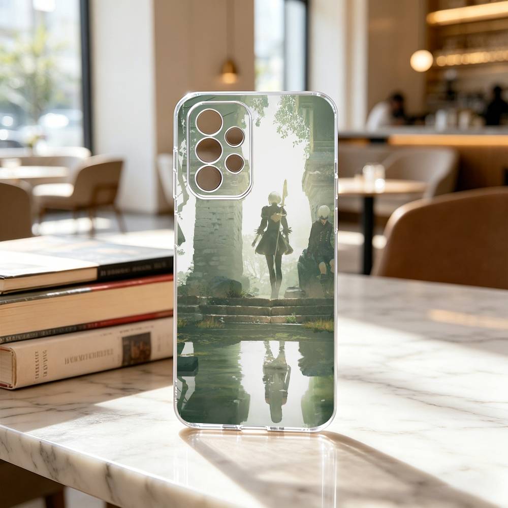 Automata YoRHa No.2 GAME 2B Phone Case For Samsung S25,S24,S21,S22,S23,S30,Ultra,S20,Plus,Fe Transparent Cover
