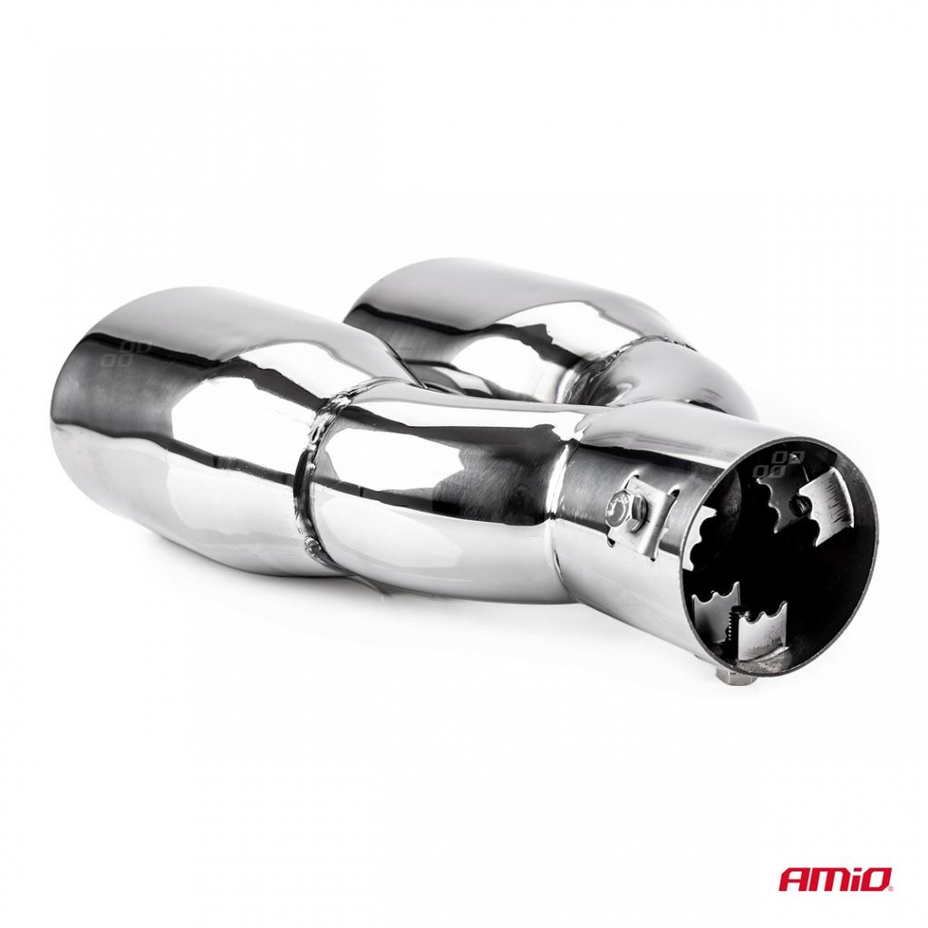 Exhaust Muffler Tip Stainless Steel Mt 010 Chrome Amio-01310