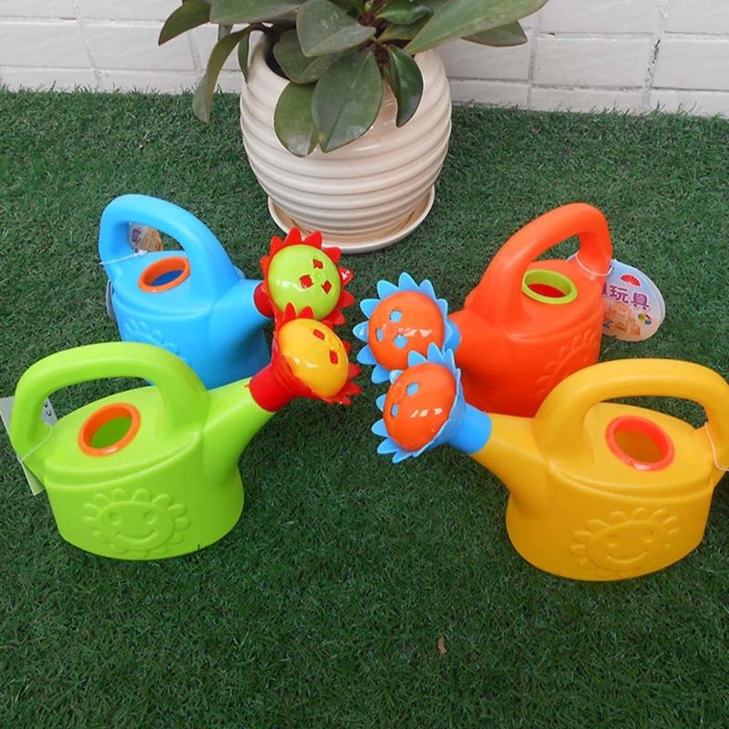 Kids Summer Beach Toys Cute Flower Shape Baby Watering Can Seaside Kids for Play Water Games Tool Kids Outing Supplies