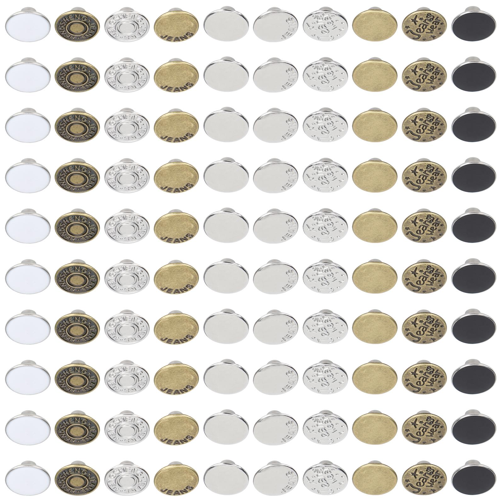 

Набор джинсовых пуговиц Моментальная установка Без гвоздей Без шитья Регулируемая талия Принадлежности для рукоделия