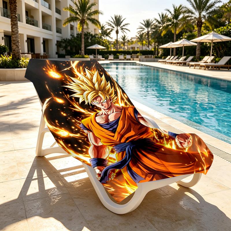 DRAGON BALL Print Beach Towel Design, Soft, Lightweight. for Home Bathroom, Spa, Pool, Yoga, Surfing, Camping, Gift for Family, Friend