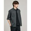 GLXY (GALAXY LIFESTYLE) Glxy [Galaxy Lifestyle][Sammu Clothing] Nylon Stretch Overshirt Ash