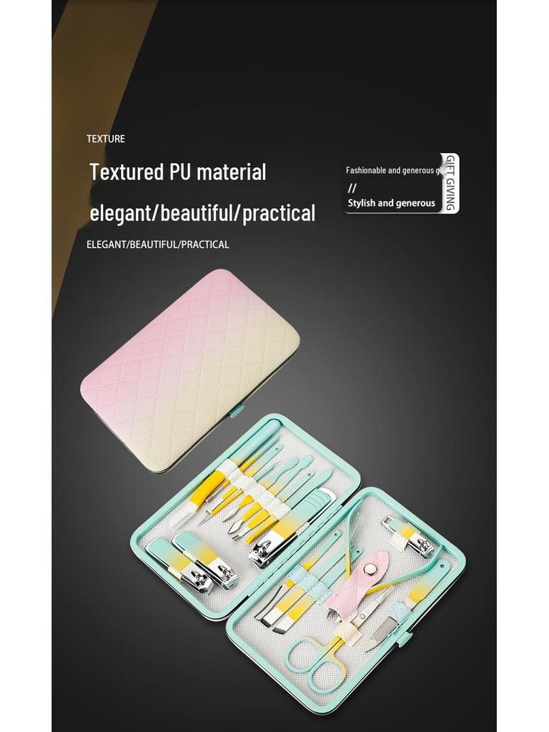 18-Piece Nail Care Set: Clippers, Eagle Beak Pliers, and Pedicure Knife