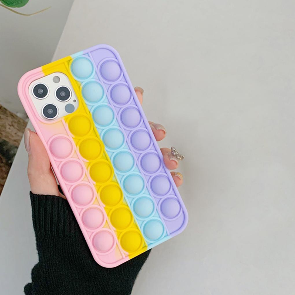 Colorful for 12 Pro Fidget Rainbow Silicone Soft Case Phone Cover New