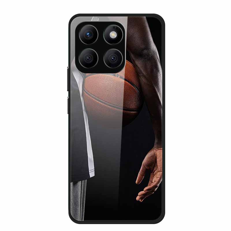 Glass Back Cover For Honor X8c Case X 8 c Soft Bumper Hard Tempered Glass Case For Honor X8c 4G Case HonorX8c X8 c X 8c 6.7" Bag