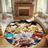 DRAGON BALL Print Round Rug, Washable Floor Carpet, For Entryway Dorm Laundry Room Office Study, Home Decor Birthday Christmas Gift