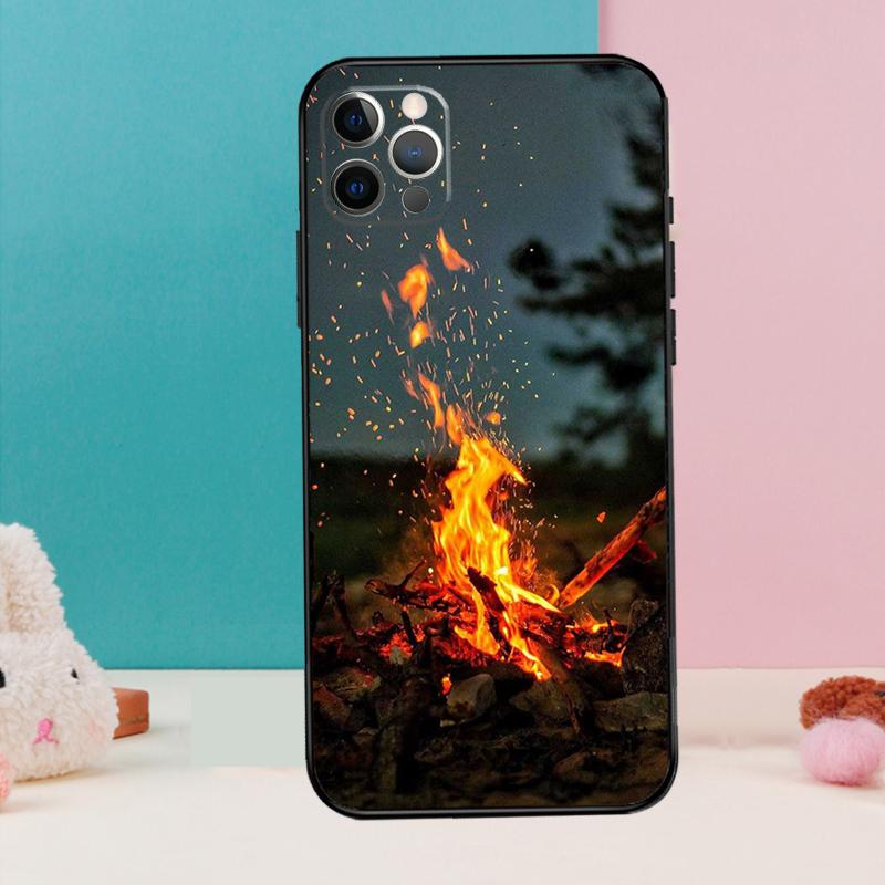 Camping Nature Phone Case For iPhone 17 Air 16 14 13 12 11 15 Pro Max 12 13 mini 15 16 Plus 16e Cover Coque