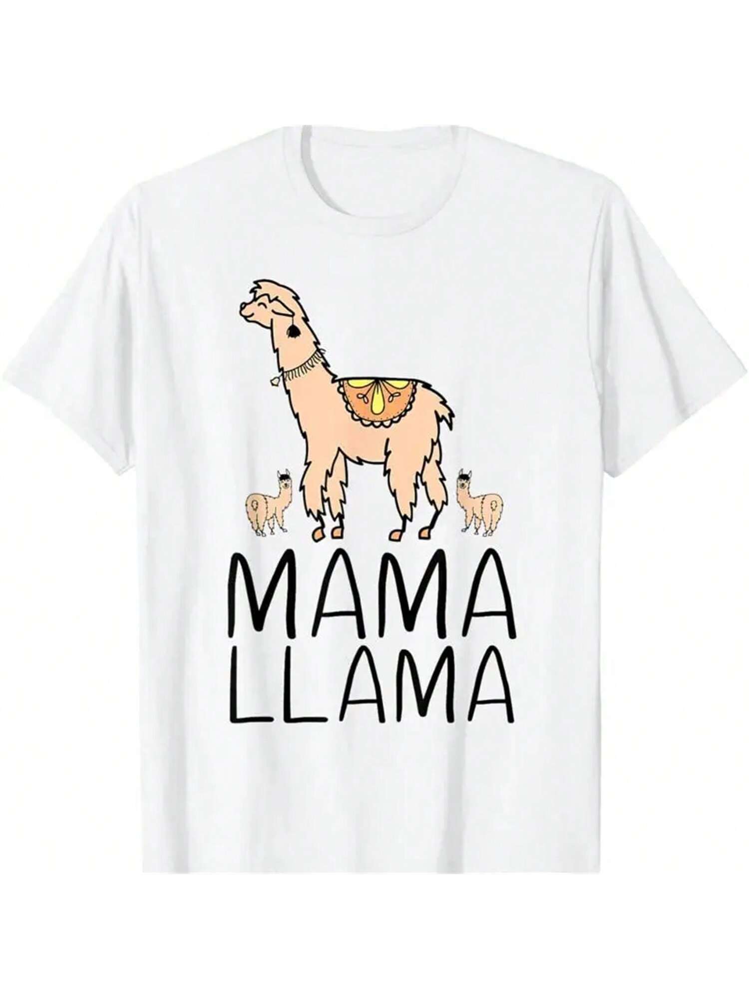 Mama Llama Mother s Day Alpaca T Shirt S разноцветный