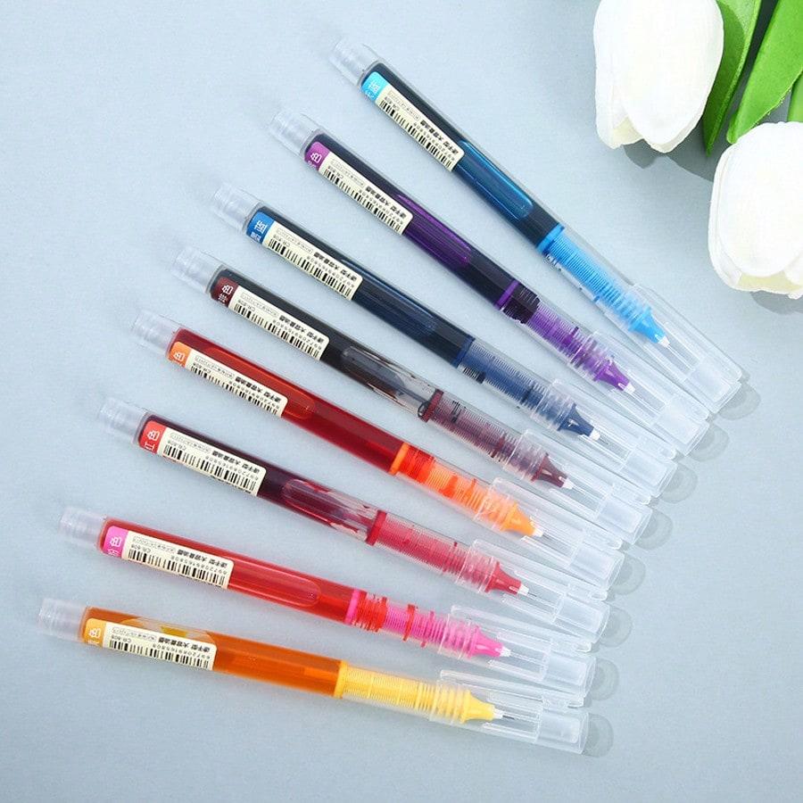 24pcs Assorted Color Liquid Ink Rollerball Pens Set, Random Colors, Painting Supplies
