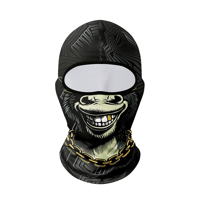 Balaclava Estampada de Animal Gato Cachorro Gorila Máscara Facial Unissex Adulto Esportes e Festa Fantasia Capuz para Cosplay ao Ar Livre