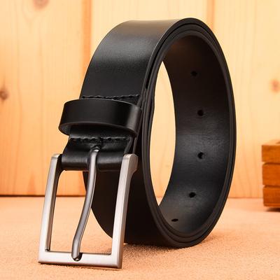 Men'S Belt Leather Belt Casual Pin Buckle Cowhide Belt Men'S Belt