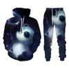 Autumn Animal Cute Panda 3D Printed Hoodie Suit Men Sweatshirts Sweatpants Casual Fashion Two Piece Tracksuit Set Man Clothing