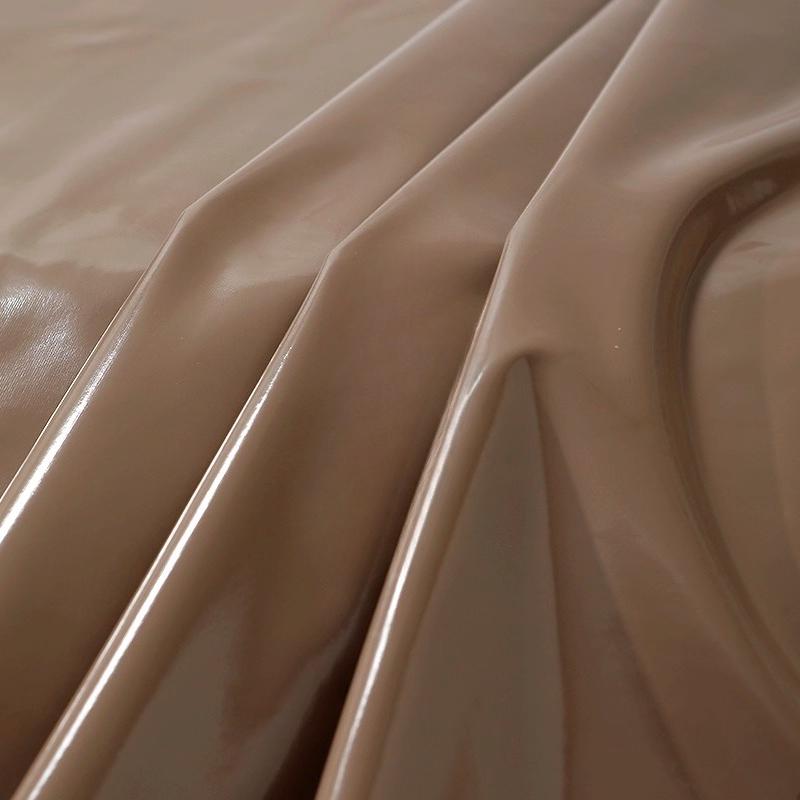 Waterproof 4 Sides Stretch Shiny Leather Fabric Per Meter for Upholstery Sofa Pillows Mat Bag Diy Sewing Cloth Thin Soft Plain