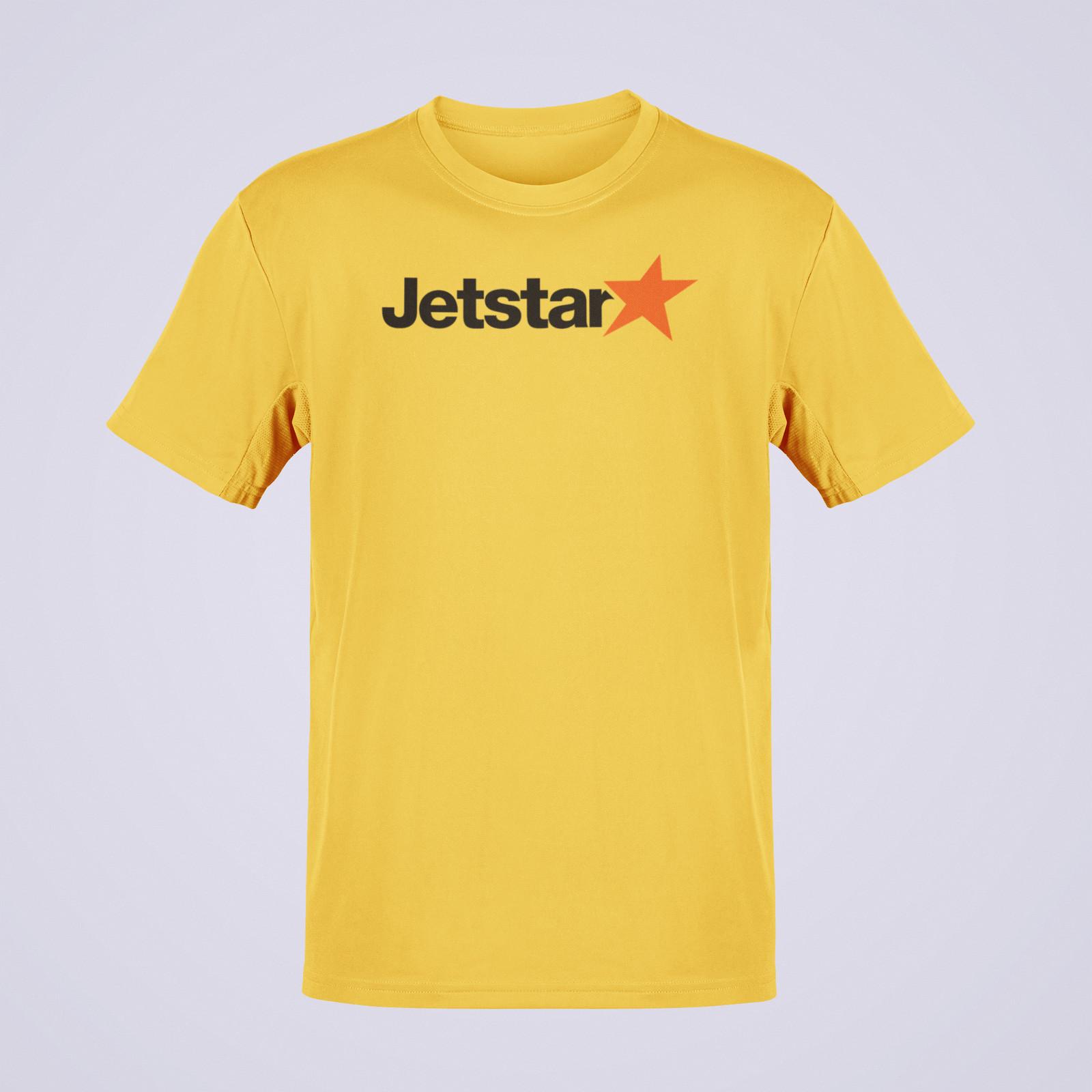Jetstar Asia Airlines Classic Logo T-Shirt Aviation Enthusiast S