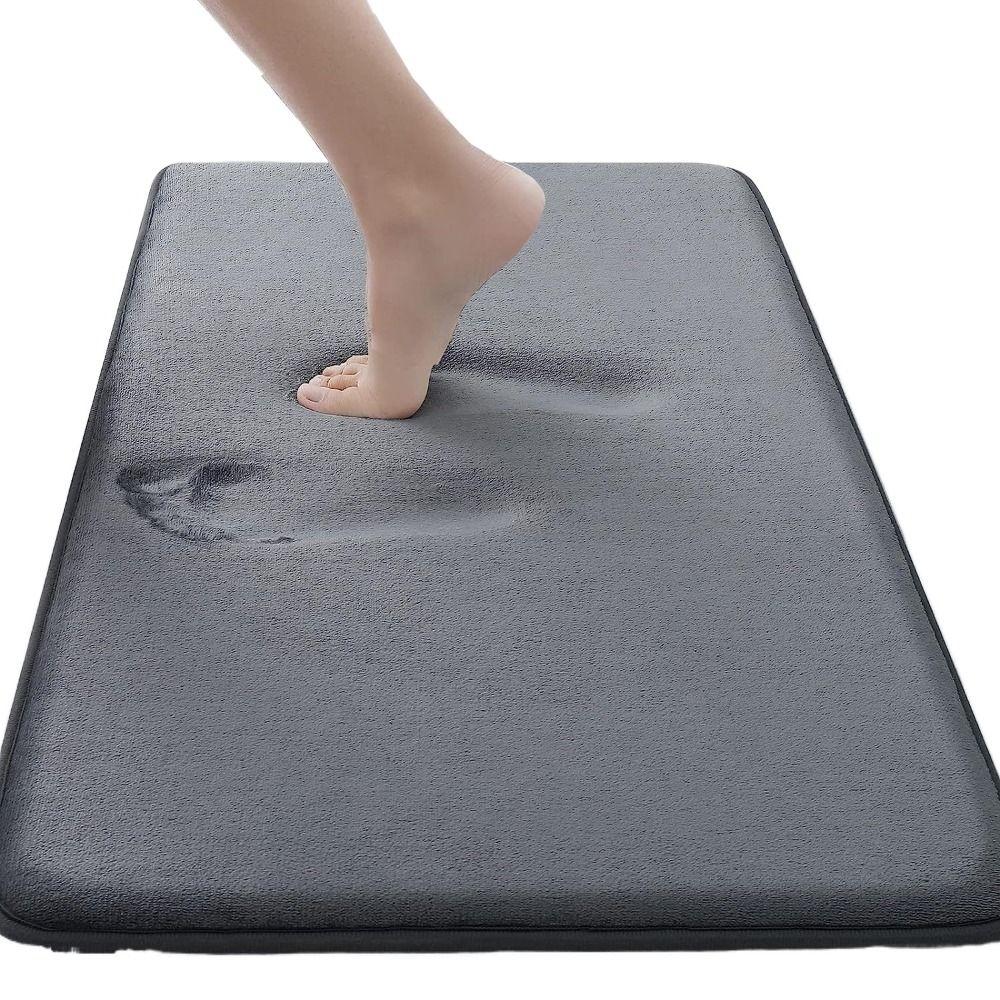 

Anti Slip Non Slip Rug Flat Floor Pad Durable Shower Room Doormat Home 40x60cm темно-серого