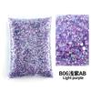 Wholesale Bulk Resin Rhinestone Jelly Color AB transparent AB 2mm,3mm,4mm,5mm,6mm Facets FlatBack Nail Art Garment Decoration