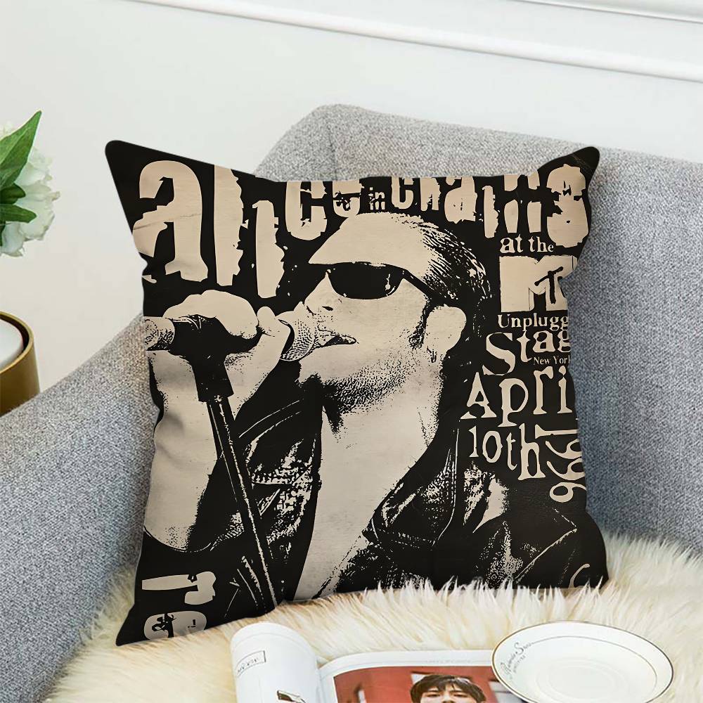 Band AAlice In Chains Pillow Case Sofa Decorative Home Doublesided Print Plush Square Throw Pillow Cushion Cover
