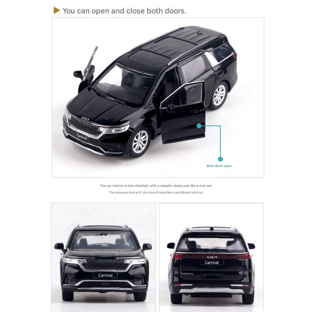 Kia 2022 Carnival Serie di Mini Auto in Metallo pressofuso (Opzione 2 Colori), 1 pezzo