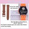 Durable Silicone Watch Strap Replacement For Swatch 16mm 17mm 19mm 20mm