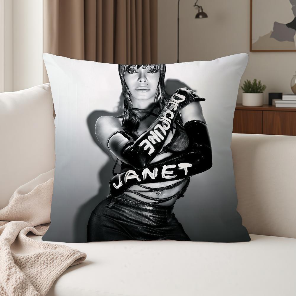 American Singer JJanet Jackson Pillow Case Suitable For Bedrooms Living Rooms Cars Home Decoration