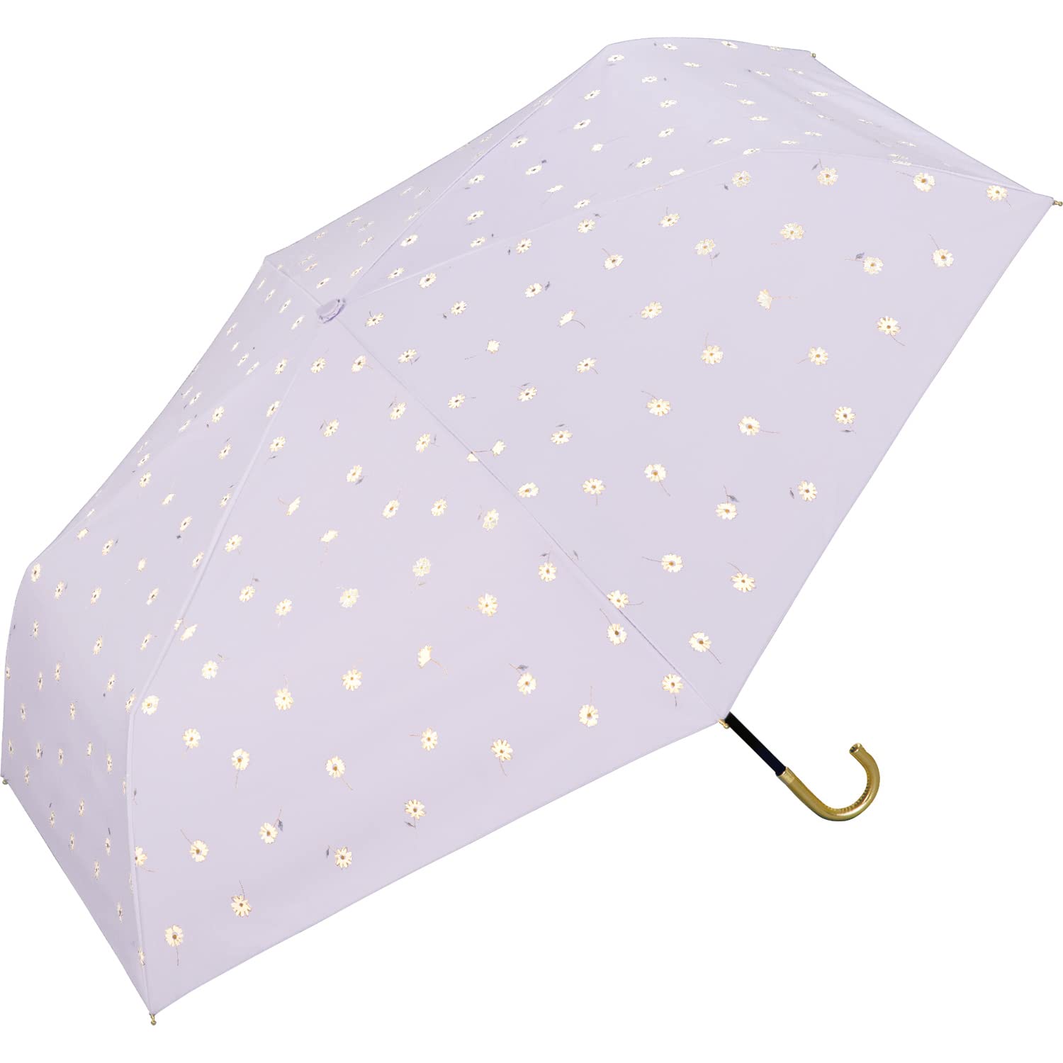 

Folding Shading Gold Line Lavender rate UV cut rate For both sunny and rainy 55cm Floral Pattern Stylish Cute Women Wpc. Parasol, Umbrella, Margaret,