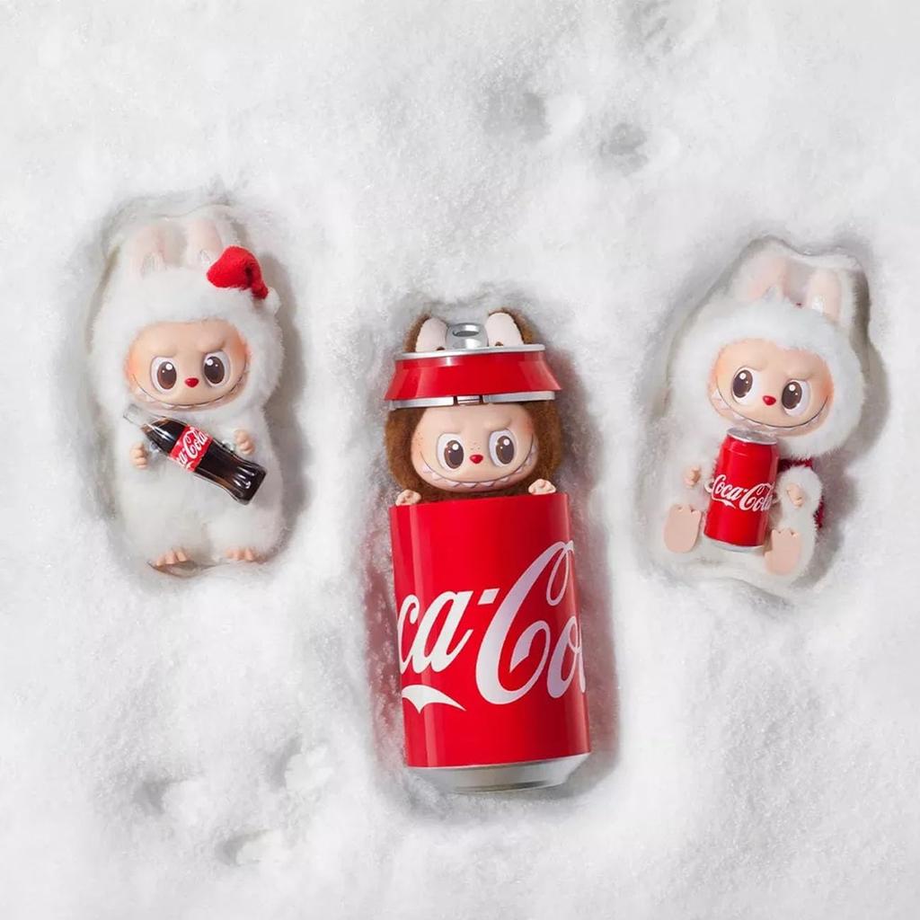 POP MART THE MONSTERS Series Pop Mart Plush Keychain Rabbit [Single Item, Authentic, Unopened] Coca-Cola [1 Piece]