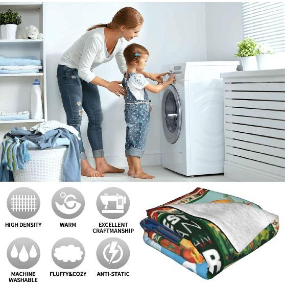 Mexico Blanket Ultra Soft Mexican Flannel Blanket Cozy Taco Blankets Gifts for Women Men Couch Sofa Bed 50" x 40"