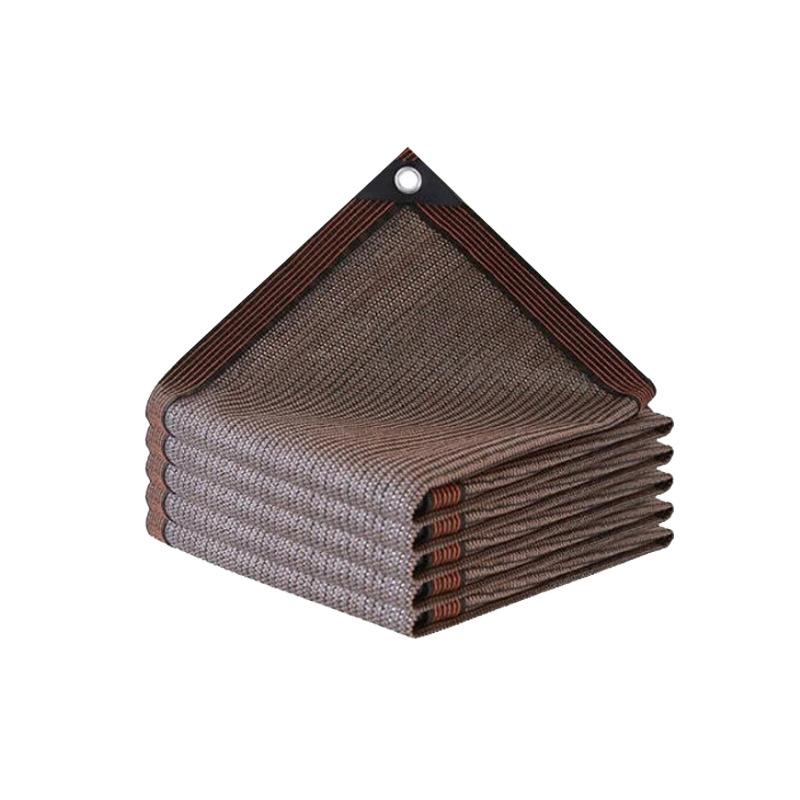1pcs Coffee Colored Sunshade Net Privacy Barrier Windproof Dustproof Sunscreen Nets Encrypt and Thicken Sunscreen Net Garden Terrace Shading Nets 2x1m
