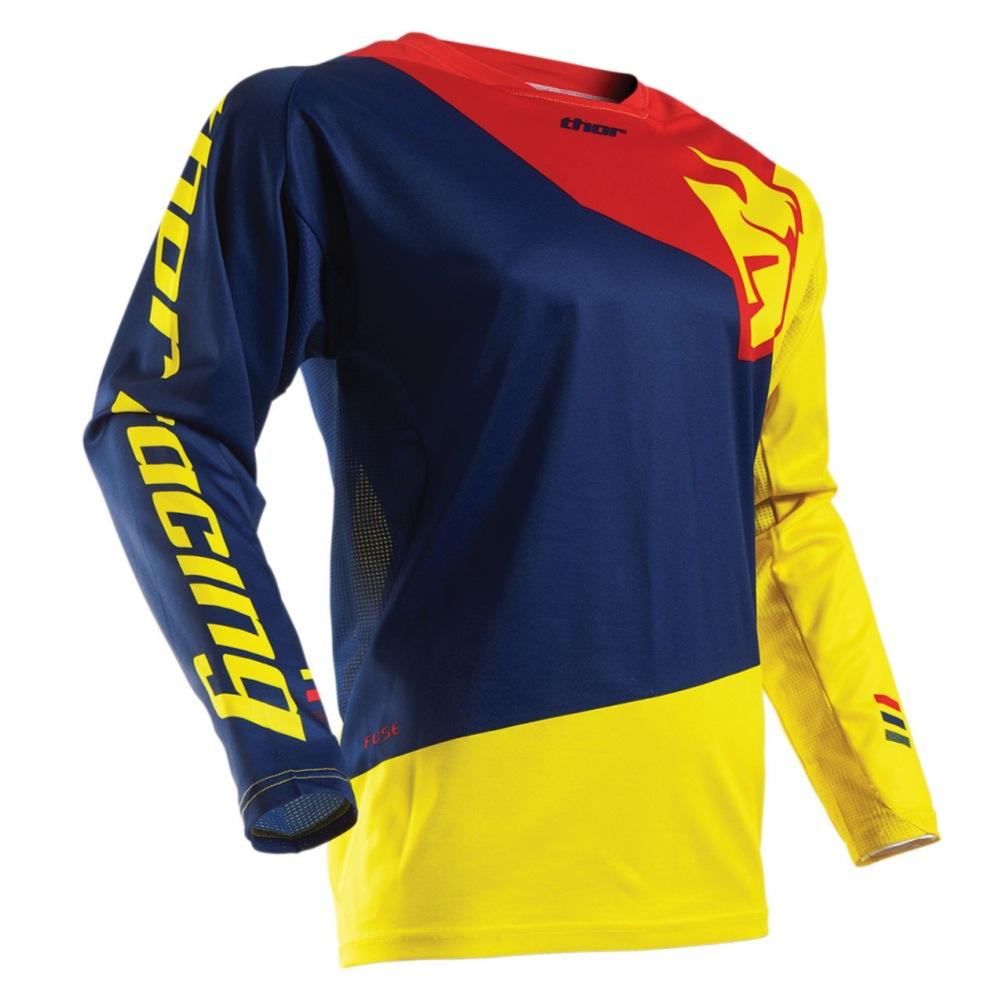 2024 heiß verkaufender THOR Downhill-Anzug Outdoor-Sport atmungsaktives langärmeliges T-Shirt Radsportanzug Offroad-Rennanzug