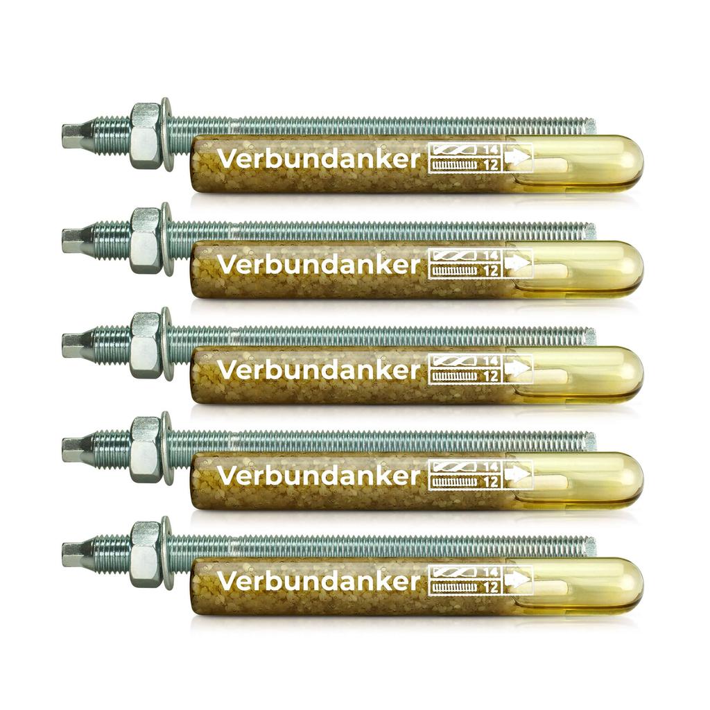 IsolBau Chemical Anchor M12 + Threaded Rod M12 x 220mm ETA 5 pcs