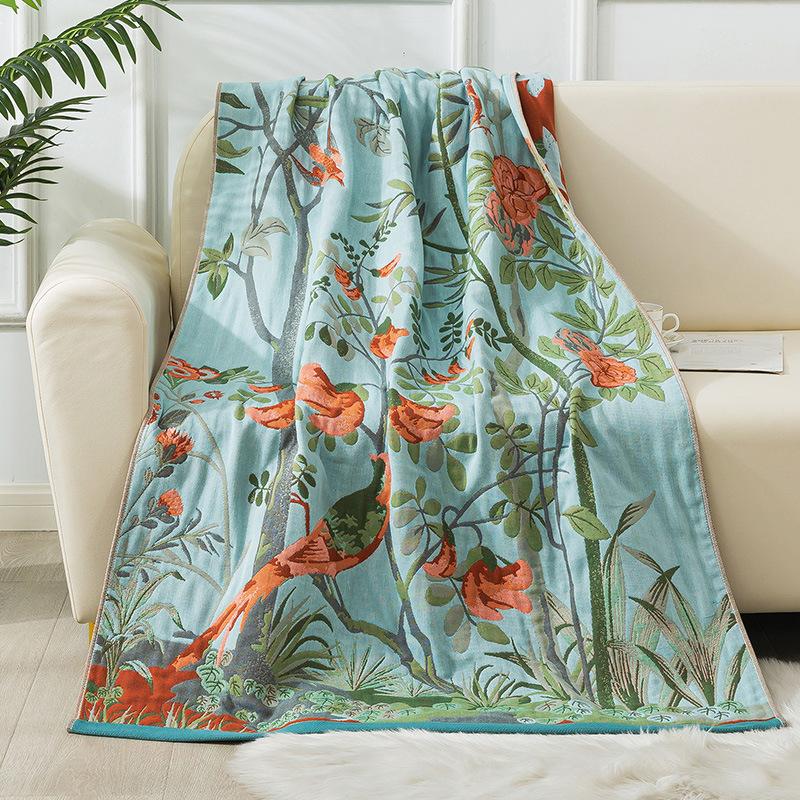 Pure Cotton Gauze Enlarged Thickened Bath Towel Household Adult Wrap Towel Adult Lunch Break Blanket Cotton Bath Towel