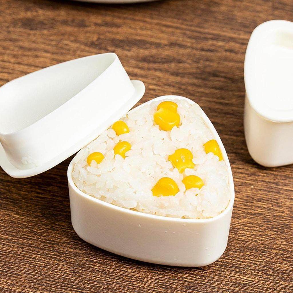 2 Pieces Triangle Rice Ball Maker for Home DIY Tool Special Sushi Container