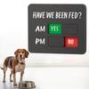 Yes No Slider Magnet Stylish Dog Feeding Reminder Magnet Pet Feeding  Magnet Clear Acrylic Feeding Sign For Family Use