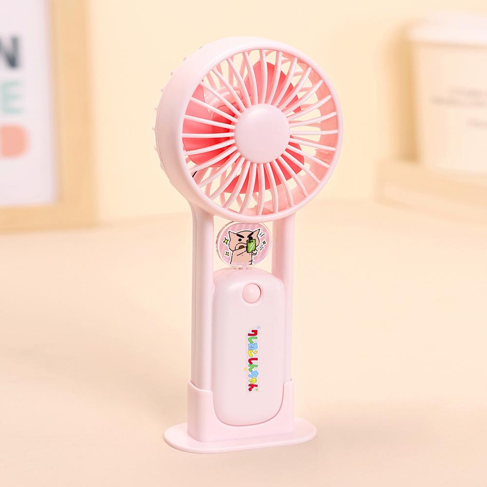 Crayon Shin-chan USB Rechargeable Mini Handheld Fan - Cute Portable Cooling for Kids 500mAh