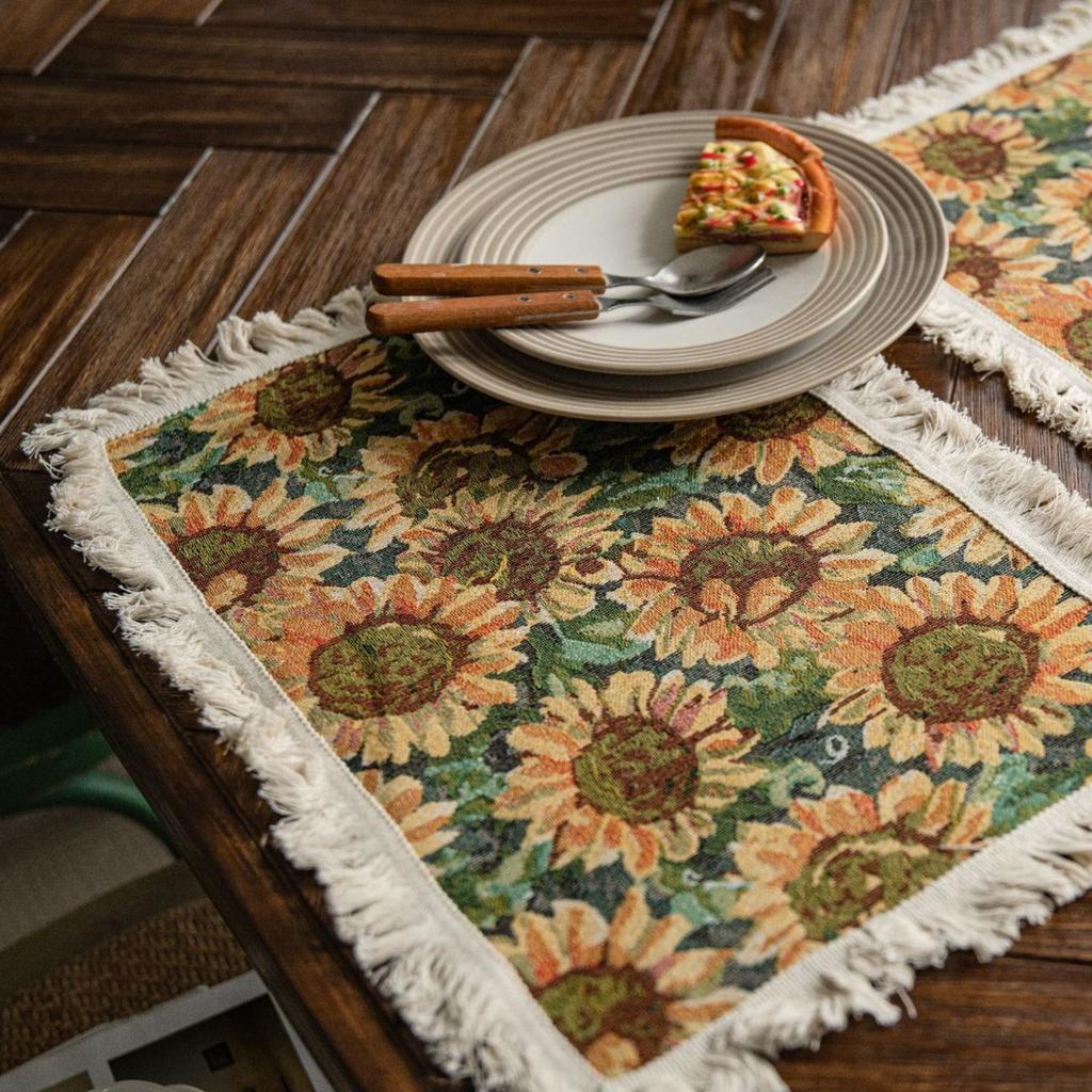 Farmhouse Country Vintage Table Runner Pastoral Table Runner Farmhouse Decor Table Runner
