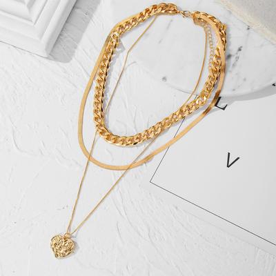 3-piece Set Necklace Bohemian Women Necklace Vintage Gold Chain Fashion Necklace Pendant Bohemian Necklace Jewelry