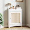 Radiator Cover with Fold-Down Cabinet 78 x 19 x 95.5 cm White