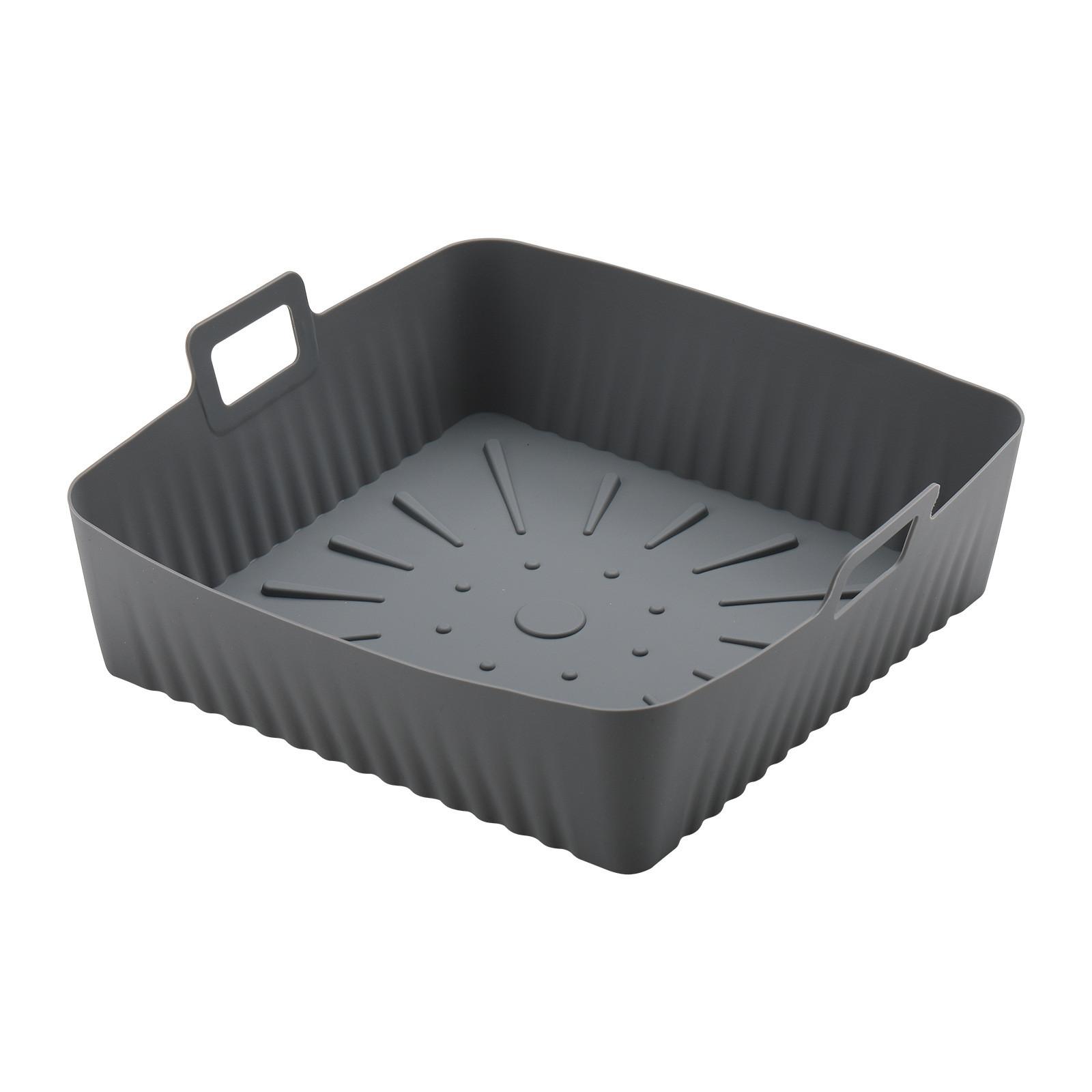 

9in Square Silicone Fryer Liners For Reusable Large Fryer Insert Silicone Fryer Cover Easy Cleaning For Oven Accessories One Size