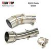 YZF-R3 R25 Yamaha MT03 Motorcycle Mid-Section Bent Exhaust Pipe