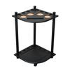 Billiard Cue Rack Holds 8 Sticks Solid Wood Floor Style Pool Rod with Drink Holder