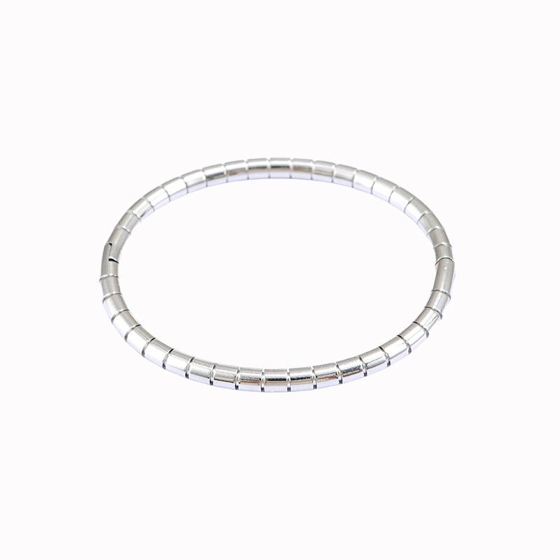 Custom Stainless Steel Starry Bangle Bracelet Women Tarnish Free Titanium Steel Luxury European Style Jewelry