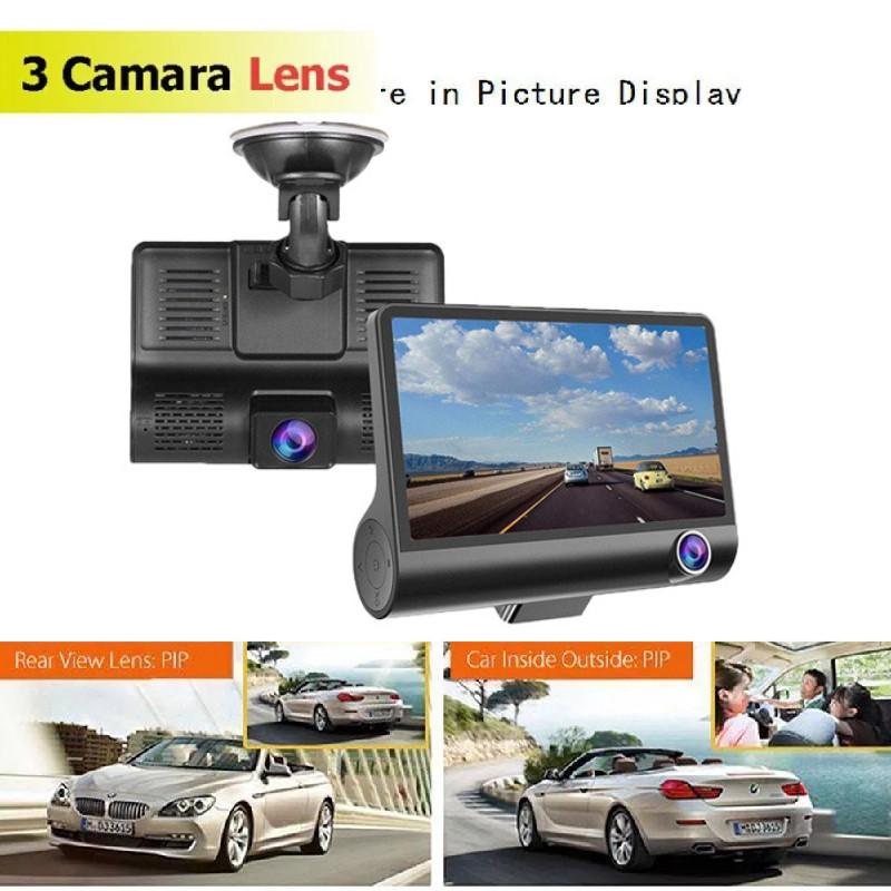1080p In 4 Car Camera Recorder Dual Front And Rear Dash Night Cam