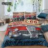 Home Living Luxury 3D Motel 66 Bedding Set Kids Duvet Cover Pillowcase Retro Car Bedding Set Queen and King EU/US/AU/UK Size