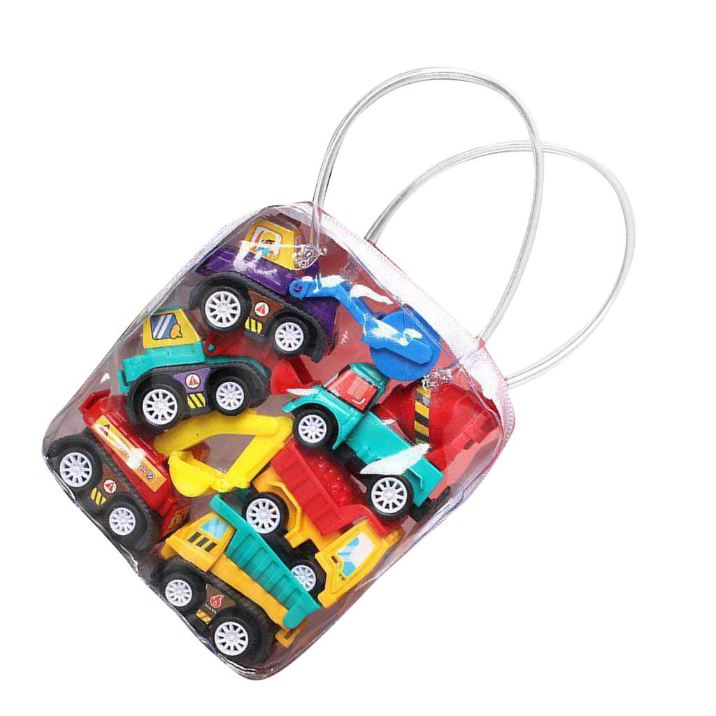6PCS Pull Back Toy Car Kit Enamelled Anti Shock Pull Back Toy Play Set for Kids Toddlers Children Shop Truck